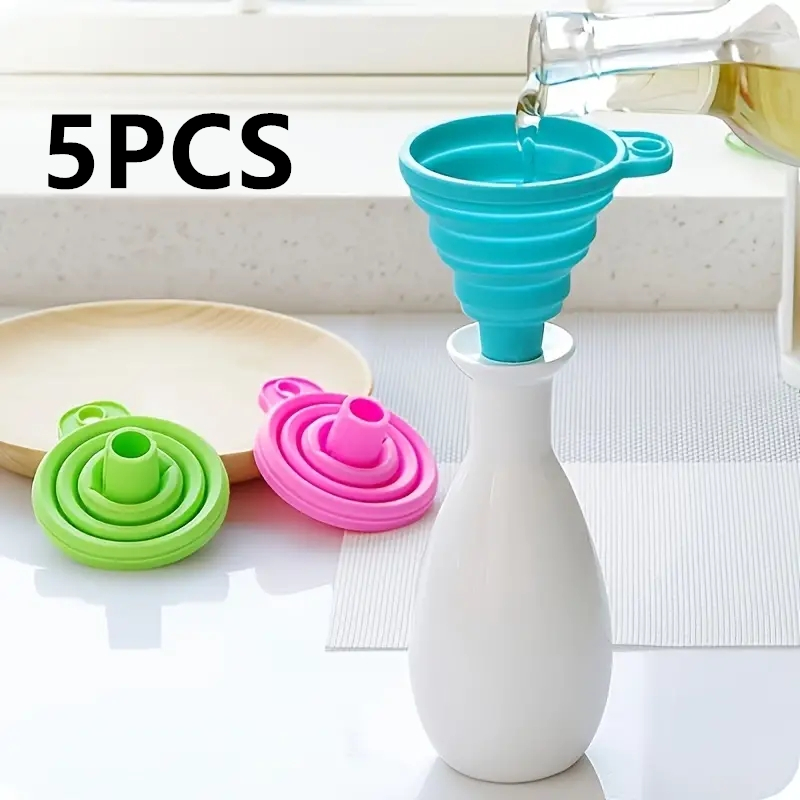 Kitchen Appliances And Utensils - Силиконовая складная воронка, многофункциональный портативный мини-кухонный