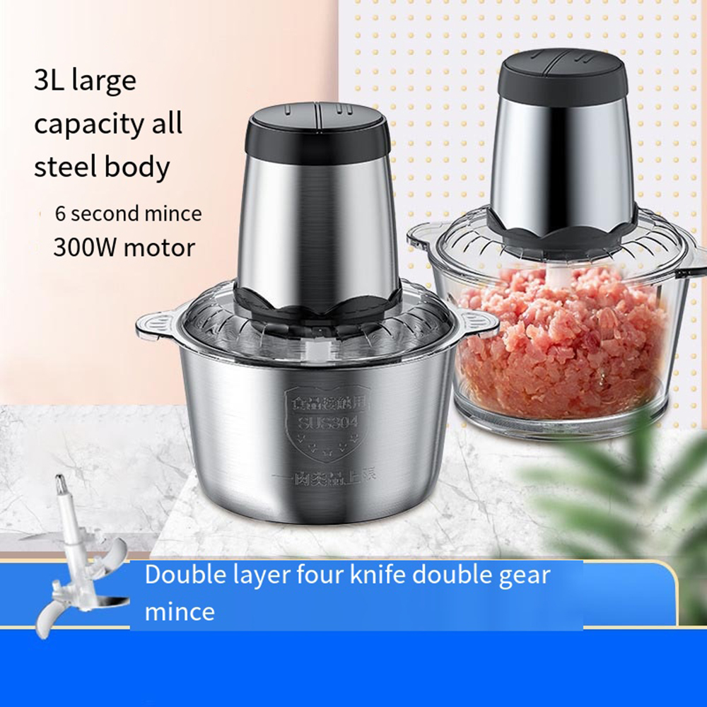 Meat Grinder Attachment - Электрическая мясорубка 3л/2л из нержавеющей стали,
