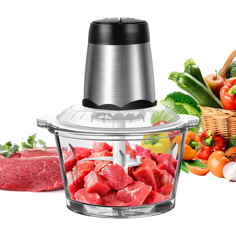 Meat Grinder Attachment - Электрическая мясорубка-измельчитель 2 л с лезвиями