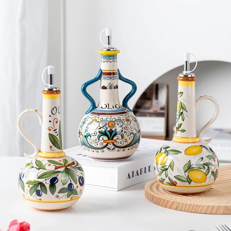 Kitchen Appliances And Utensils - Керамическая бутылка для масла, соевого соуса,